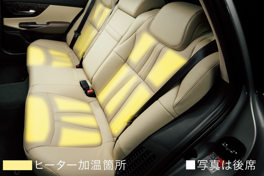 前席シートヒーター(3段階温度設定)後席シートヒーター(ON/OFF)