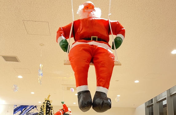 真正店にサンタさんがやってきた🎅🎄